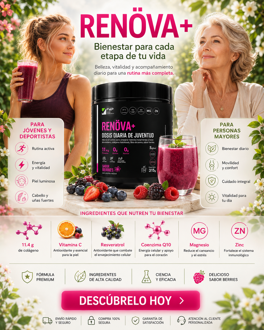 RENÖVA+ COLÁGENO - Belleza, vitalidad y bienestar desde adentro
