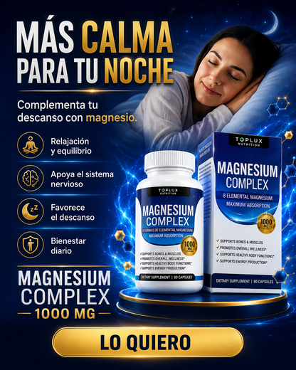 MAGNESIUM COMPLEX 1000 MG – Bienestar, energía y descanso en una sola fórmula